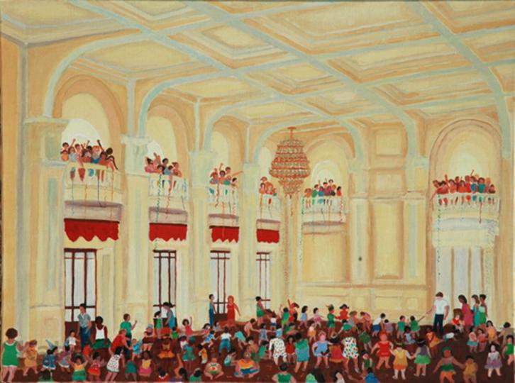 4) h/t (lin) bal des enfants 70x50cm (2006)